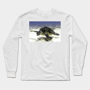 Caribbean Sea Turtle Long Sleeve T-Shirt